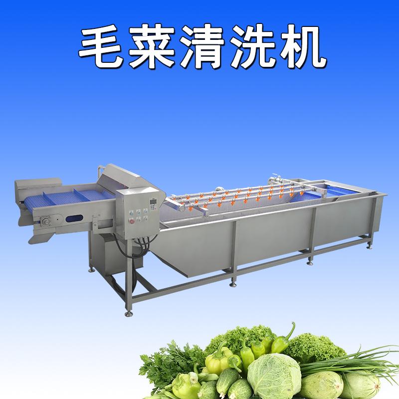 大型葉菜清洗機可將葉菜表面的污垢、沙粒和雜質徹底清除